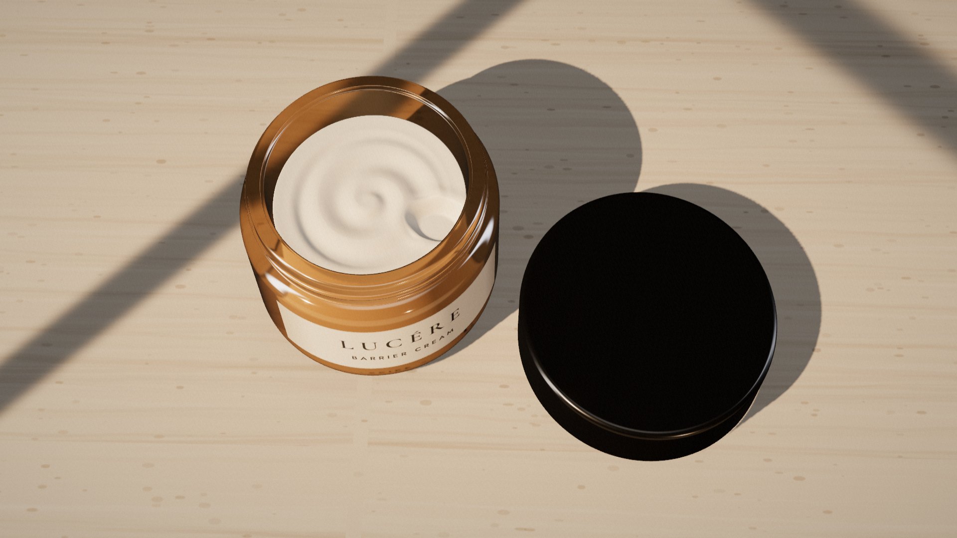 Lucére barrier cream, open
